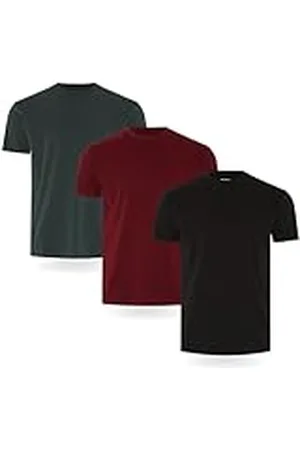 FM London Camiseta paquete de 3/5 para hombre - Camisetas de peso premium con diseño ligeramente ajustado, , XXL