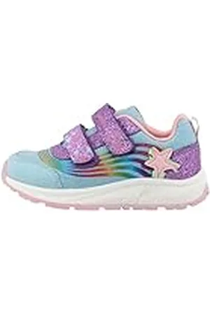 Lurchi 95L0083001, Zapatillas, Blue-Purple Glitter, 29 EU Ancho