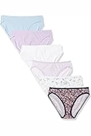 Amazon Ropa Interior de algodón con Pernera Alta (Disponible en Tallas Grandes) Mujer, Pack de 6, , 38