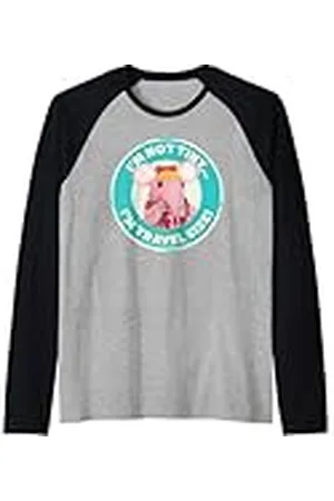 Clangers Tiny Clanger ¡No soy pequeño, soy talla de viaje! Retro Camiseta Manga Raglan