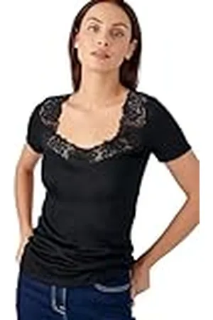 Damart Camiseta de Manga Corta Suave y Sedosa Ropa Interior, , M Mujer