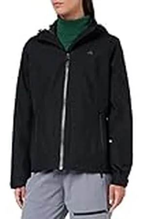 Schöffel Wamberg L Impermeable Transpirable y Resistente al Viento, cómoda Chaqueta de Senderismo con Capucha Ajustable, Mujer, , 34