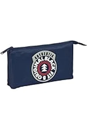 Blackfit8 AUTHENTIC - Portatodo Triple, Tejido Reciclable, Estuche Infantil, Estuche Niño, Ideal para Niños en Edad Escolar, Cómodo y Versátil, Calidad y Resistencia, 22x3x12 cm, Color