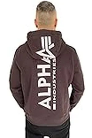 Alpha Industries Sudadera con Capucha Back Print para Hombre, , L