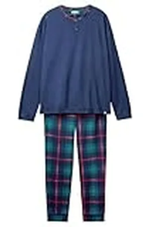 Benetton Pig(Malla+Pant) 37mw4p02n Juego de Pijama, , L para Hombre