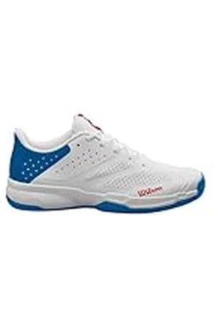 Wilson Kaos Stroke 2.0, Tennis Shoe Hombre, White/Deja VU Blue Red, 44 2/3 EU