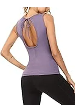 Sykooria Camiseta de Sin Mangas para Mujer Fitness Deportiva Tirantes de Ocio para Yoga Gimnasio Pilates Correr Pijamas Tank Tops