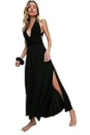 Trendyol Networking, Vestido de Playa de Punto detallado, , XL para Mujer