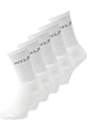 JACK & JONES Calcetines de tenis de lluvia para hombre (paquete de 5) - 41-46