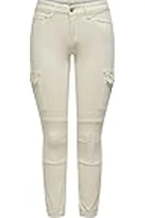ONLY Onlmissouri Reg ANK Cargo Pnt Noos Pantalones, Piedra Pumice, 40W / 30L para Mujer