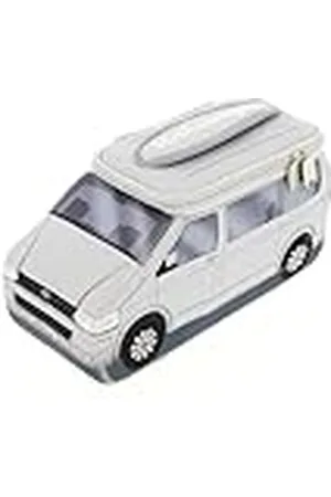 Brisa VW Collection - Bolsa de Neopreno Universal para maquillajecosméticosviajes y Farmacia T5 Camper Bus (Plateado/Grande)