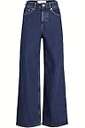 JJXX Jxtokyo Wide HW Mr6001 Noos Pantalón, Azul Denim Oscuro, 32W / 30L para Mujer