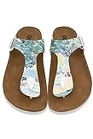 Dogo Sandalias de piel vegana para mujer, color azul, , 41 EU
