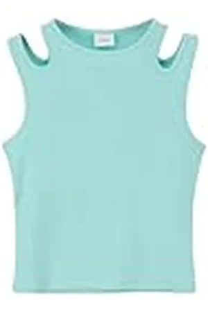 QS by s.Oliver Junior 2142500 Camiseta de Tirantes con Corte, , M para Niñas