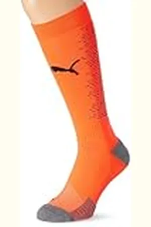 PUMA Calcetines de fútbol, Hombre, Fiery Coral Negro, 2