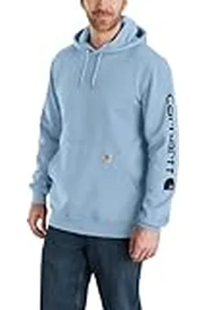 Carhartt Hombre, Sudadera Con Logotipo Gráfico En La Manga, Ajuste Holgado, Tejido De Grosor Medio, , XL