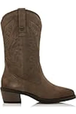 MTNG Botas de tacón Mujer Botas de tacón TEO 58964 Mujer | De Piel, con Interior Piel y Punta Redonda | Botas de tacón Casual | sin Cierre-Abiertos | 58670 |