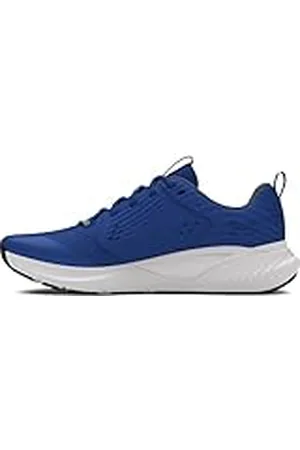 Under Armour UA Charged Commit TR 4 Zapatillas para correr de hombre, zapatillas transpirables acolchadas, color azul eléctrico/neblina distante/verde morph