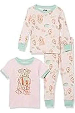Amazon Disney | Marvel | Star Wars | Princess Pijama ceñido de algodón Bebé Niña, Pack de 3, , 24 Meses