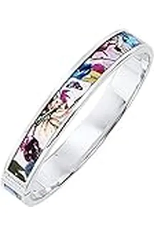 Christian Lacroix X16257M - Pulsera de latón y Metal Plateado y Motivos para Mujer (Talla Mediana)