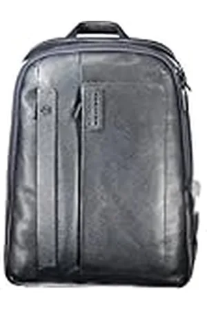 Piquadro Pulse Mochila pequeña de piel para PC de 14" con dos compartimentos, , 40 cm, Mochila Casual