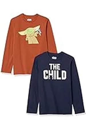 Amazon Disney | Marvel | Star Wars Camisetas de Manga Larga - colores interrumpidos Niño, Pack de 2, , 4 años