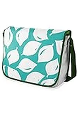 Bonamaison Bolso escolar de mensajero impreso digitalmente con correa caqui para estudiantes, bolsa cruzada, bolsa de mensajero, bolsa de hombro para la escuela, vuelta a la escuela, tamaño: 29 x 36