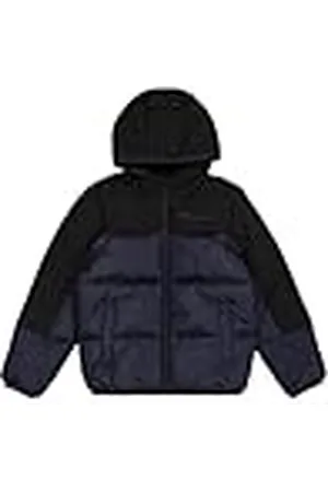 Champion Legacy Outdoor Retro Sport B (306872) -WR Ripstop Nylon Woven 40gr Hooded Chaqueta, , 15-16 años para Niños