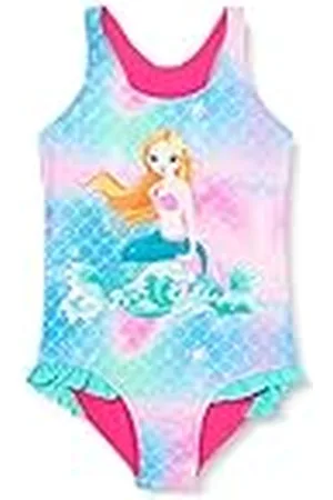 Playshoes Meerjungfrau, Bañador Niñas, Pink, 122-128