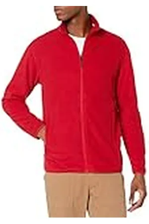 Amazon Chaqueta de Felpa con Cremallera Completa (Disponible en Tallas Grandes y Largos Especiales) Hombre, , L