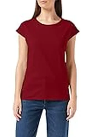 Build Your Brand Ladies Extended Shoulder tee Camiseta, , M para Mujer