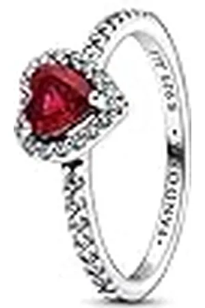 PANDORA Anillo Timeless 198421C02-56 corazón rojo