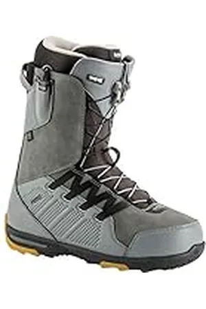 Nitro Team TLS 19 Premium - Botas de snowboard para hombre (con sistema de cordones rápidos, 32.0), color gris y blanco