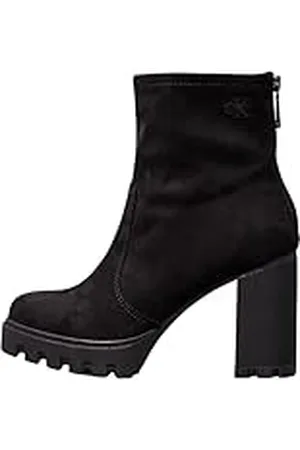 Calvin Klein Heel Platform Zip Boot SS YW0YW01601, Botas Mujer, Negro (Triple Black), 40 EU