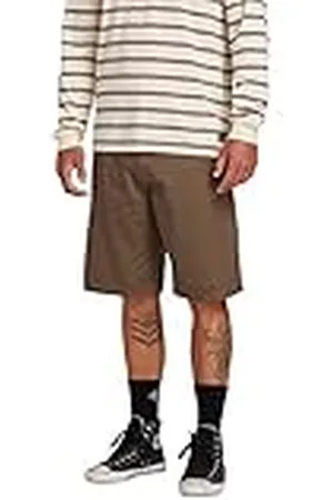 Volcom Pantaloncini Da Uomo Frickin Chino Pantalones hasta la Rodilla, , 28 Hombres