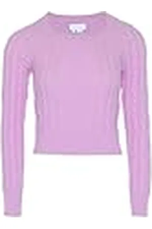 Blonda Jersey de Punto Vintage para Mujer con Escote Cuadrado Talla M/L Suéter