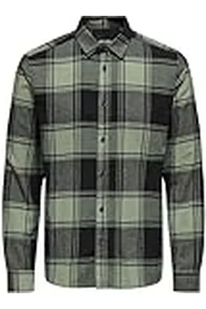 Only & Sons Onsgudmund LS Checked Shirt Noos Camisa, , XXL para Hombre