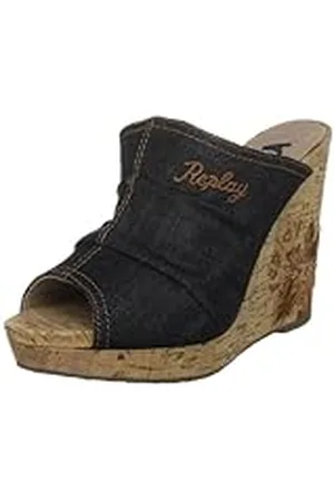 Replay Mule Maite para Mujer, Blue, 38 EU