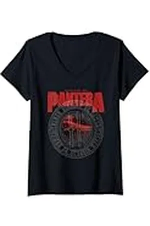 Pantera Oficial Vulgar Display of Power Circle Camiseta Cuello V