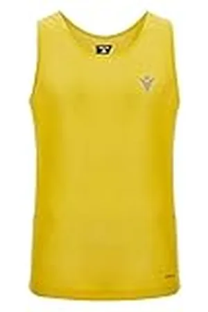 macron Run Prime Scd Dean Tank Print Slyellow Man Camiseta de Tirantes, Hombres, , XX-Large