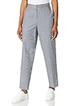 Tommy Hilfiger Slub Co Slim Ankle Pant Pantalones, Gingham/Desert Sky, 42 para Mujer