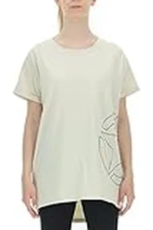Jeep O102259-W499 J Camiseta Mujer Estampado Oversize Star Outline Mangas con Vueltas J21W M