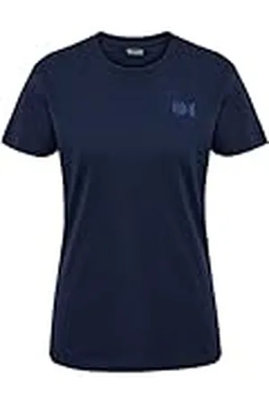 Hummel Hmlcourt - Camiseta de algodón para Mujer, Azul Marino, XS