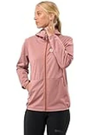 Jack Wolfskin Feldberg Sudadera con Capucha W Chaqueta Softshell, Rosa Dawn, XS para Mujer