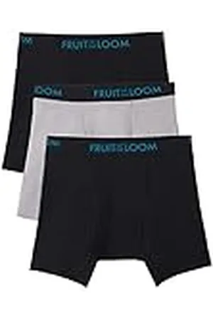 Fruit Of The Loom Calzoncillos Tipo bóxer Transpirables y Ligeros de micromalla para Hombre (Paquete de 3), , XL