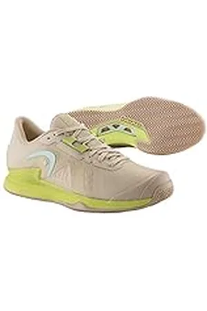 Head Sprint Pro 3.5 Clay Women, Zapatos de Tenis Mujer, Macadamia/Lime, 38.5