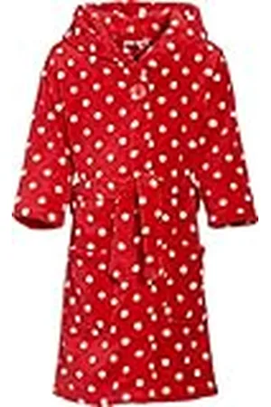 Playshoes Bata de baño con capucha de manga larga para niña,100% poliéster, talla 98 cm, color Original