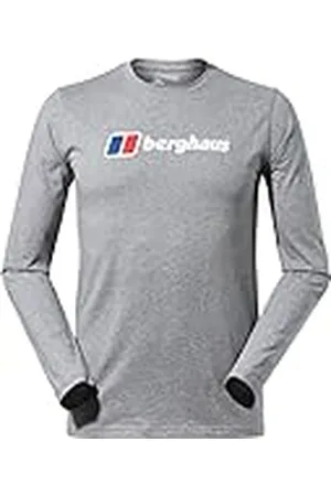Berghaus Camiseta de Manga Larga con Logotipo Grande para Hombre, Hombre, Camiseta, 4A001109HT6, , XXL