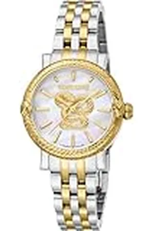 Roberto Cavalli Reloj Analógico para Mujeres de Cuarzo con Correa en Acero Inoxidable RV1L231M0051