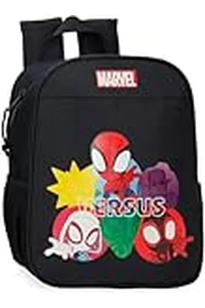Marvel Mochila Preescolar Adaptable a Carro Negro 21x25x10 cms Poliéster 6,44L